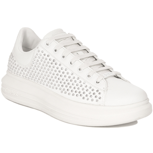 Guess Women Low Shoes White Laced