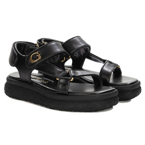 Guess Women Sandals On Platform Black