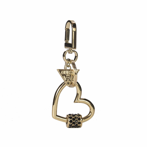 Guess Women's Black + Gold keychain