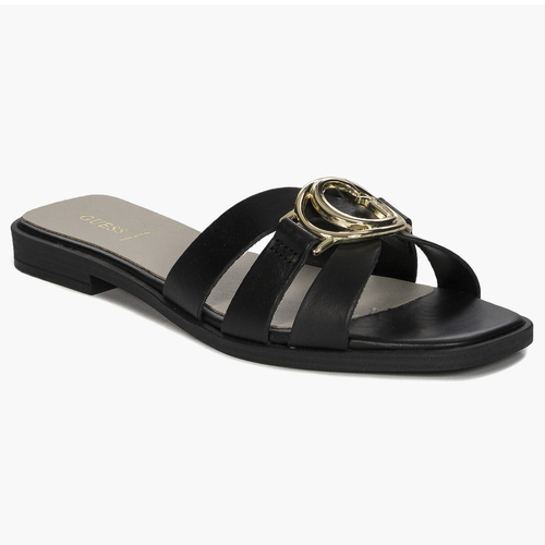 Guess Women's Black leather Slides