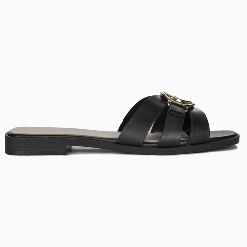 Guess Women's Black leather Slides