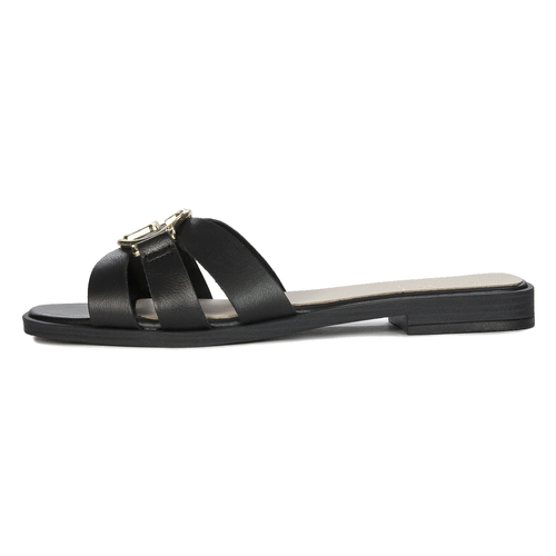 Guess Women's Black leather Slides