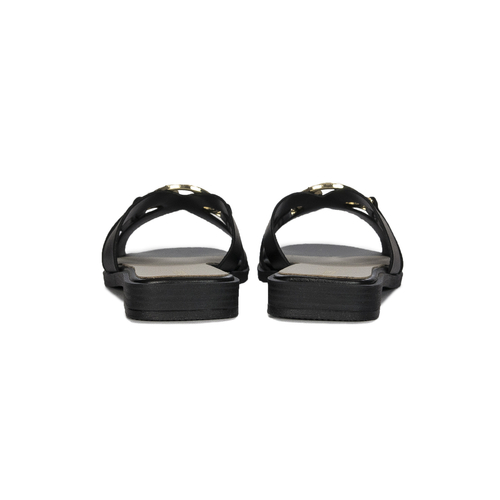 Guess Women's Black leather Slides