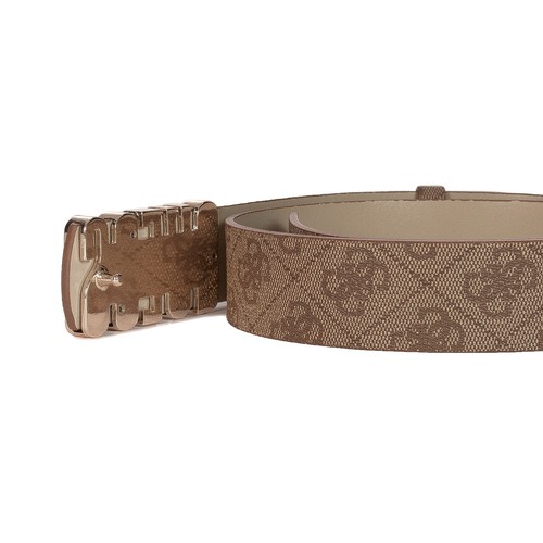 Guess Women's Latte Logo Beige Belt