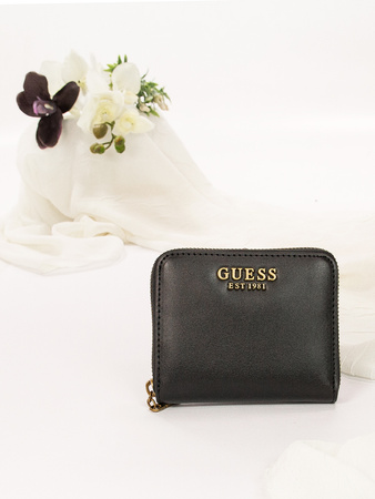 Guess Women's Wallet Laurel Bla Slg Small Zip Arround Black