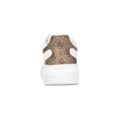 Guess Women's White And Beige Sneakers WHIBEI