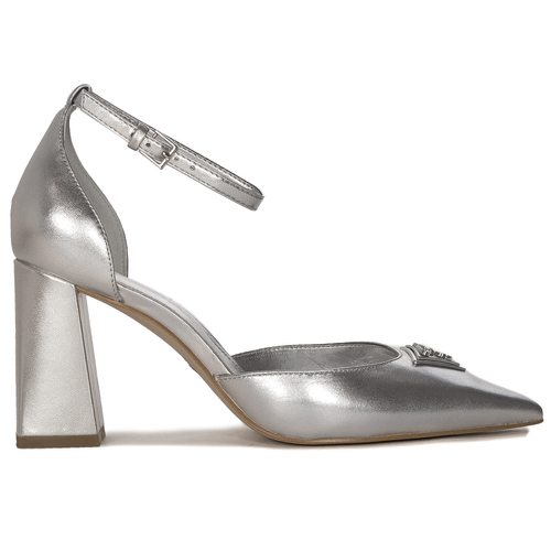 Guess Women's silver leather pumps 