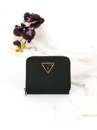 Guess Women's small wallet Eco Gemma Slg Small Zip Around Bla Black