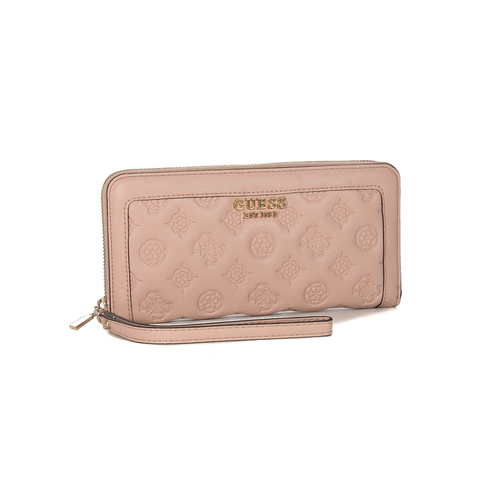 Guess Women's wallet Abey SLG Large Zip Around PALE ROSE