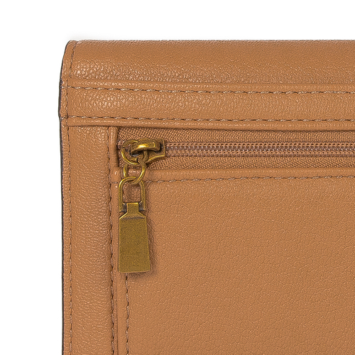 Guess Women's wallet Kristle Slg Pocket Trifold large Car Caramel