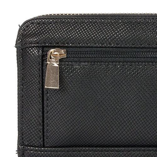 Guess Women's wallet Laurel SLG Large Zip Around Bla Black