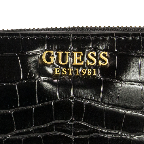 Guess Women's wallet Laurel SLG Large Zip Around Bla Black black