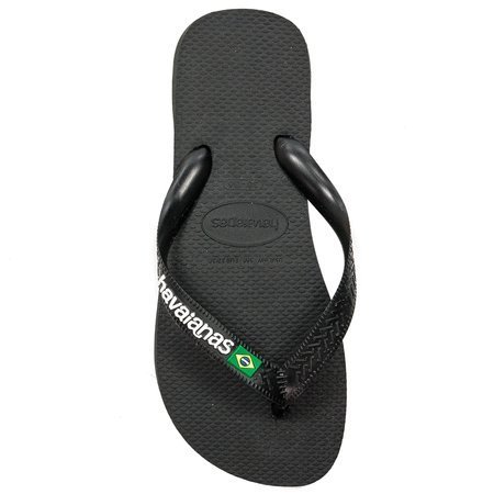 Havaianas 4110850.1069 Hav Brasil Logo Black-Black Slippers