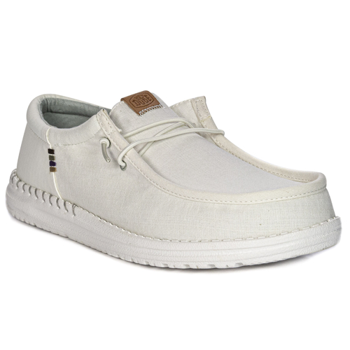 Hey Dude Men's Stone White Walley moccasins
