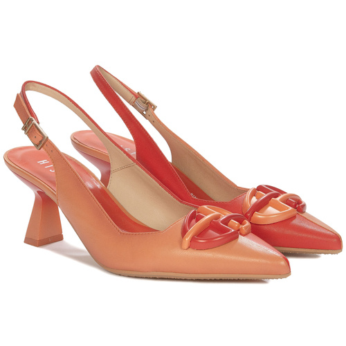 Hispanitas Women's Coral Scarlet pumps