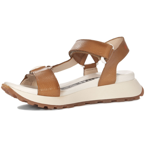 Hispanitas Women's Platform Brown Sandals Cuoio