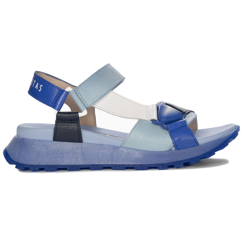 Hispanitas Women's Platform Indigo Jeans Sandals 