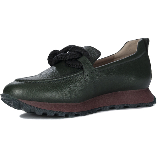 Hispanitas Women's leather moccasins Cervo Forest