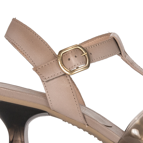 Hispanitas Women's leather sandals Nicola-6 Soho Nougat