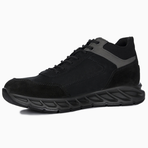 Igi&Co Men's Nero Black Sneakers