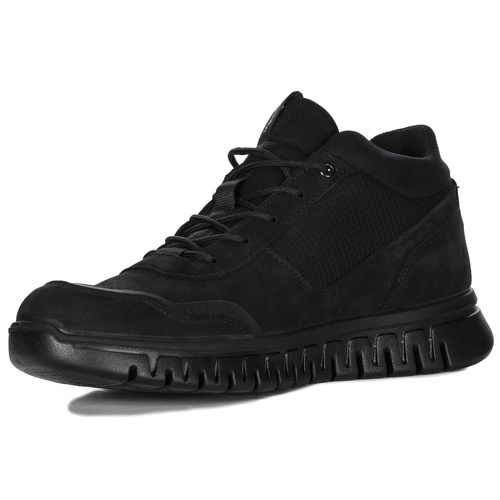 Igi&Co Men's Nero Nubuck Black Sneakers