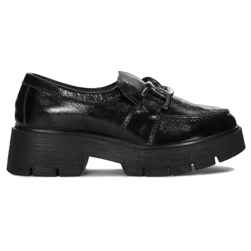 Igi&Co Women's leather platform black naplak/nero shoes