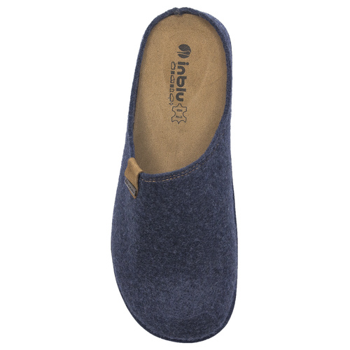 Inblu Gray and Blue men's slippers