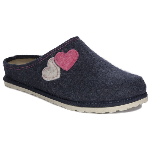 Inblu Women's Grey - Blue slippers