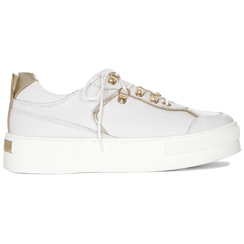 Inofio women's leather white shoes 