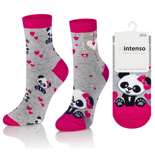 Intenso Valentine's socks art.0471 col.002 Panda