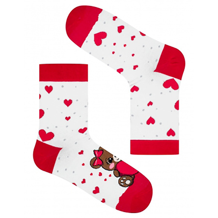 Intenso Valentine's socks art.0471 col.003 Misiek Teddy