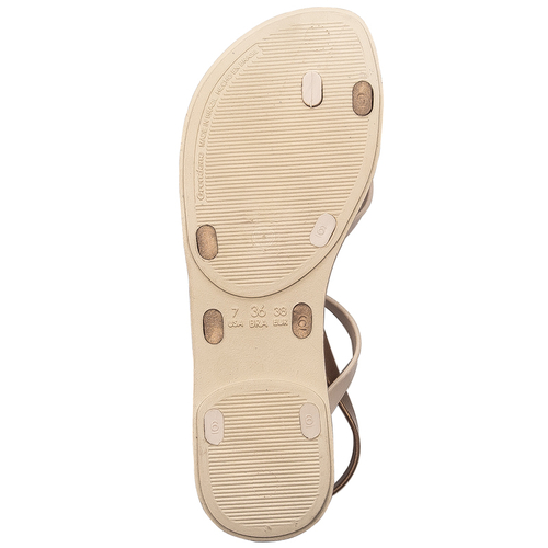 Ipanema Fashion Sand Beige/Gold Women's Sandals