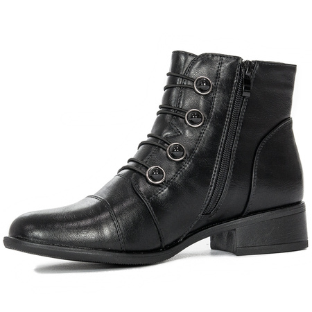 Jezzi ASA62-50 Black PU women's boots