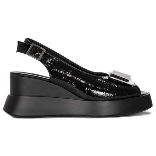 Jezzi Women Sandals On Platform Black