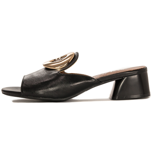 Jezzi Women Slides On Heel Black