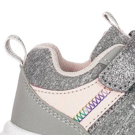 Kangaroos 02078 000 2063 Vapor Grey Frost Pink Flat Sneakers