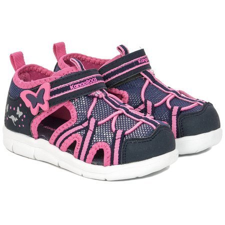 Kangaroos 02086 000 4294 DK Navy Fandango Pink Flat Shoes