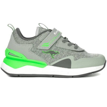 Kangaroos 18722 000 2198 Vapor Gray Neon Green Sneakers