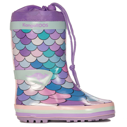 Kangaroos Lavender/Scale children's galoshes