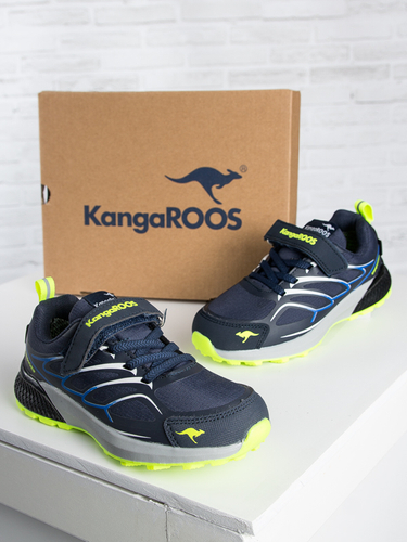 Kangaroos children's boys' shoes DK Navy/Lime Sneakers