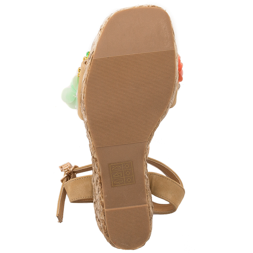 Laura Biagiotti Women Sandals On Heel Beige