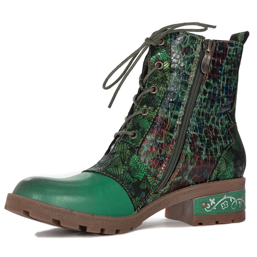 Laura Vita Women's leather boots Cocrailo 51A Vert Fc green