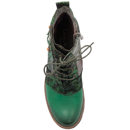 Laura Vita Women's leather boots Cocrailo 51A Vert Fc green