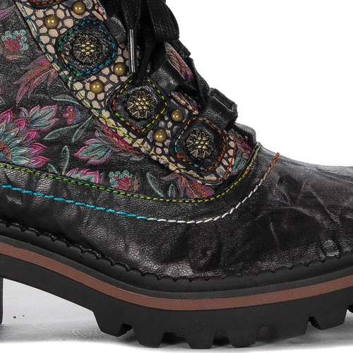 Laura Vita Women's leather boots Kesso 02-Dorian black