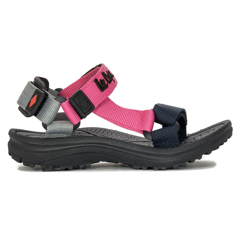 Lee Cooper Children's girls' sandals with Velcro Black Fuxia Fushia