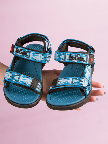 Lee Cooper Children's sandals for boys Black-Blue