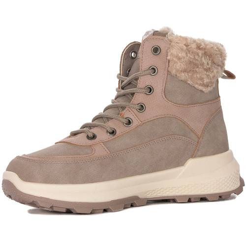 Lee Cooper Winter hiking boots for women, beige