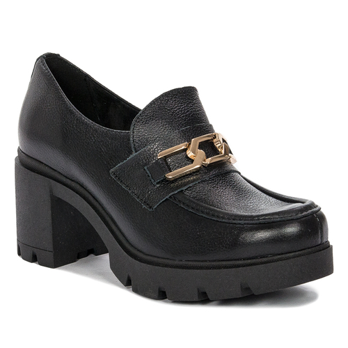 Lemar Women's leather black shoes