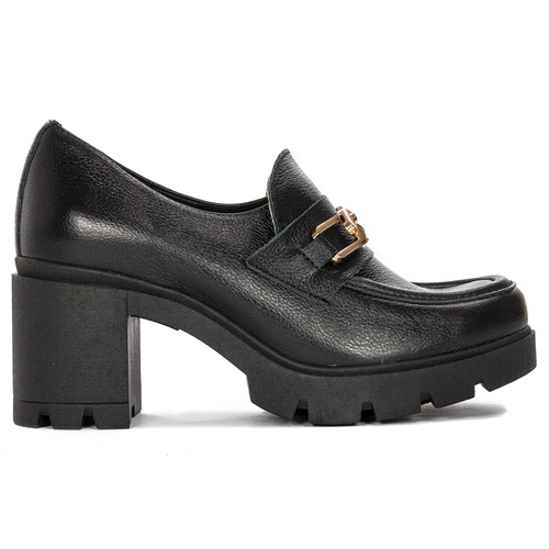 Lemar Women's leather black shoes