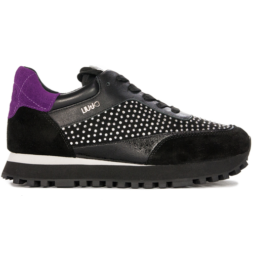 Liu Jo Women's Black and Violet Sneakers